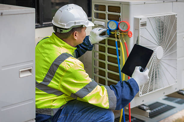 Professional Air Duct Cleaning technician working in Stanton, KY